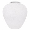 WAZON BIAŁY CZARNY CERAMICZNY 25cm Z EFEKTEM KAMIENIA NOWOCZESNY STYLOWY