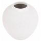 WAZON BIAŁY CZARNY CERAMICZNY 25cm Z EFEKTEM KAMIENIA NOWOCZESNY STYLOWY