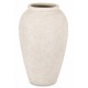 WAZON BEŻOWY PIASKOWY CERAMICZNY 40cm Z EFEKTEM KAMIENIA NOWOCZESNY STYLOWY