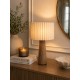 LAMPA STOŁOWA BRĄZOWA BEŻOWA 45cm IMITACJA DREWNA BOHO LAMPKA NOCNA STOJĄCA