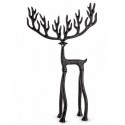 FIGURKA METALOWA RENIFER JELEŃ CZARNY 40cm ŚWIĄTECZNA LOFT NA ŚWIĘTA