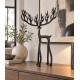 FIGURKA METALOWA RENIFER JELEŃ CZARNY 40cm ŚWIĄTECZNA LOFT NA ŚWIĘTA