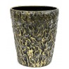 DONICZKA OSŁONKA METALOWA ZŁOTA CZARNA 30x26cm LOFT RETRO GLAMOUR 25