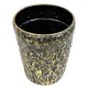 DONICZKA OSŁONKA METALOWA ZŁOTA CZARNA 30x26cm LOFT RETRO GLAMOUR 25