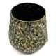 DONICZKA OSŁONKA METALOWA ZŁOTA CZARNA 23x22cm LOFT RETRO GLAMOUR 20 25