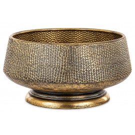OSŁONKA METALOWA ZŁOTA 20x35cm NA NÓŻCE RETRO POSTARZANA KWIETNIK 30 40
