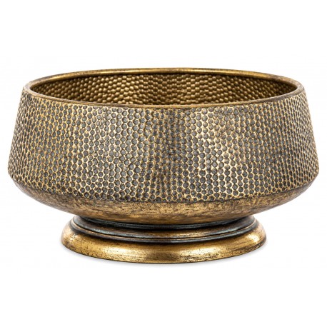 OSŁONKA METALOWA ZŁOTA 20x35cm NA NÓŻCE RETRO POSTARZANA KWIETNIK 30 40