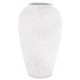 WAZON BIAŁY CZARNY CERAMICZNY 37cm Z EFEKTEM KAMIENIA NOWOCZESNY 35 40