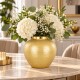 WAZON CERAMICZNY ZŁOTY 20cm NAKRAPIANY DEKORACYJNY NOWOCZESNY GLAMOUR