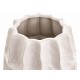 WAZON CERAMICZNY KREMOWY ECRU 32cm DEKORACYJNY SZKLIWIONY BIAŁY 30 35