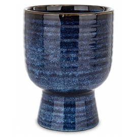 DONICZKA OSŁONKA NIEBIESKA GRANATOWA 17x13cm NA NÓŻCE GLAMOUR STYLOWA 10 15