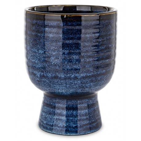 DONICZKA OSŁONKA NIEBIESKA GRANATOWA 17x13cm NA NÓŻCE GLAMOUR STYLOWA 10 15