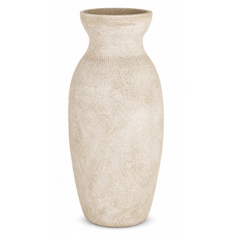 WAZON BEŻOWY PIASKOWY KREMOWY 50cm Z EFEKTEM KAMIENIA BOHO RUSTYKALNY
