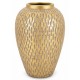 WAZON CERAMICZNY OKRĄGŁY 35cm ZŁOTY BEŻOWY BRĄZOWY GLAMOUR NOWOCZESNY 30 40