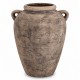 WAZON AMFORA BRĄZOWY BEŻOWY 25cm Z EFEKTEM KAMIENIA BOHO RUSTYKALNY 20 30