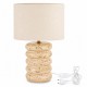 LAMPA STOŁOWA BEŻOWA BRĄZOWA 60cm Z TRAWERTYNU GLAMOUR BOHO STOJĄCA