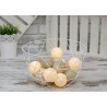 COTTON BALLS 6cm ŻÓŁTE KHAKI 10kul