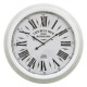 OKRĄGŁY ZEGAR ŚCIENNY BIAŁY 60 cm METALOWY RETRO WISZĄCY ORYGINALNY