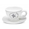FILIŻANKA Z PODSTAWKĄ BIAŁA TEA 10x8cm 180ml