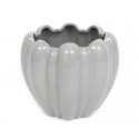 DONICZKA SZARA KWIAT CERAMICZNA 13x15cm W KSZTAŁCIE KWIATA 10