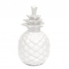 FIGURKA ANANAS BIAŁY 18cm CERAMICZNY