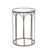 STOLIK METALOWY Z LUSTREM SREBRNY wys. 55cm