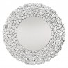 LUSTRO KRYSZTAŁOWE ŚCIENNE W LUSTRZANEJ RAMIE 90cm