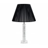LAMPA STOŁOWA GLAMOUR CZARNA h-60cm