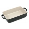 NACZYNIE DO ZAPIEKANIA CZARNE BEŻOWE 28x16cm