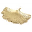 PATERA ZŁOTA LIŚĆ DEKORACYJNA 4x28x23cm